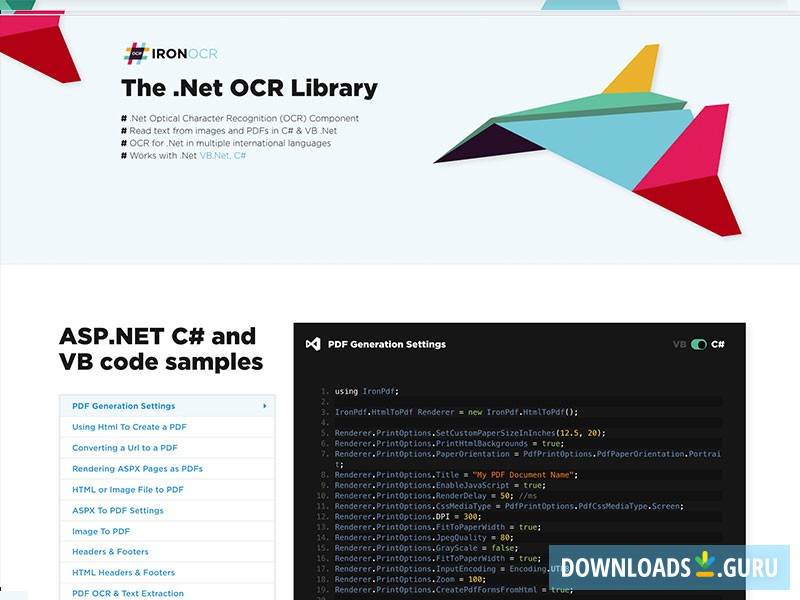 OCR in .Net
