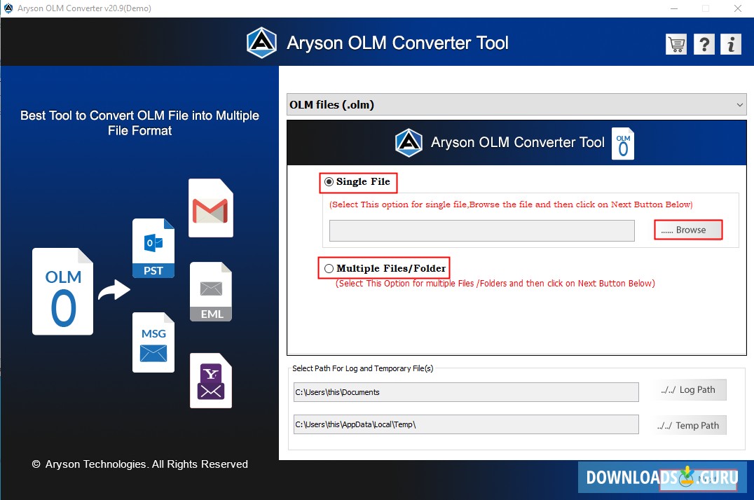 OLM Converter