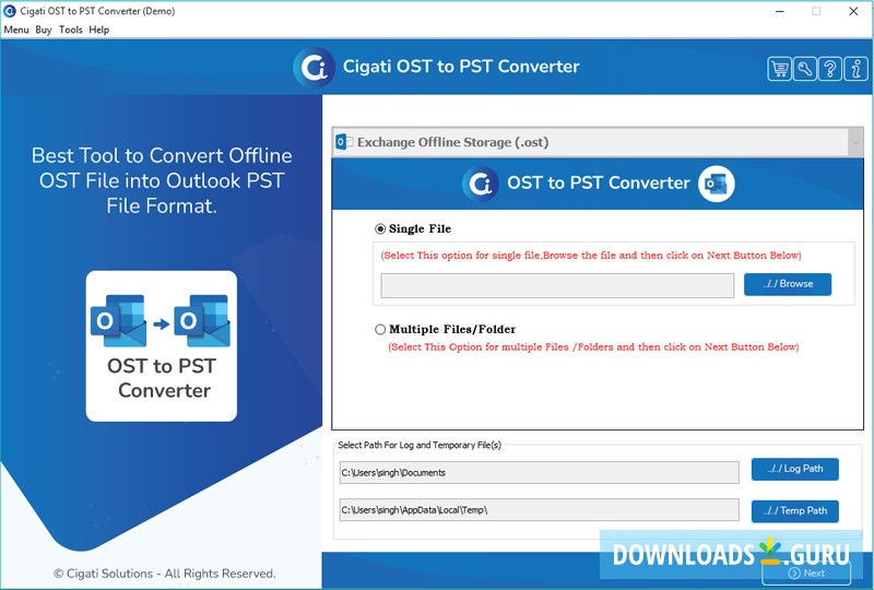 OST To PST Converter