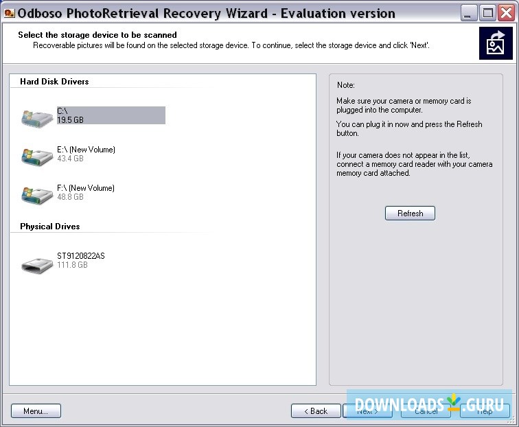 Select Storage Device