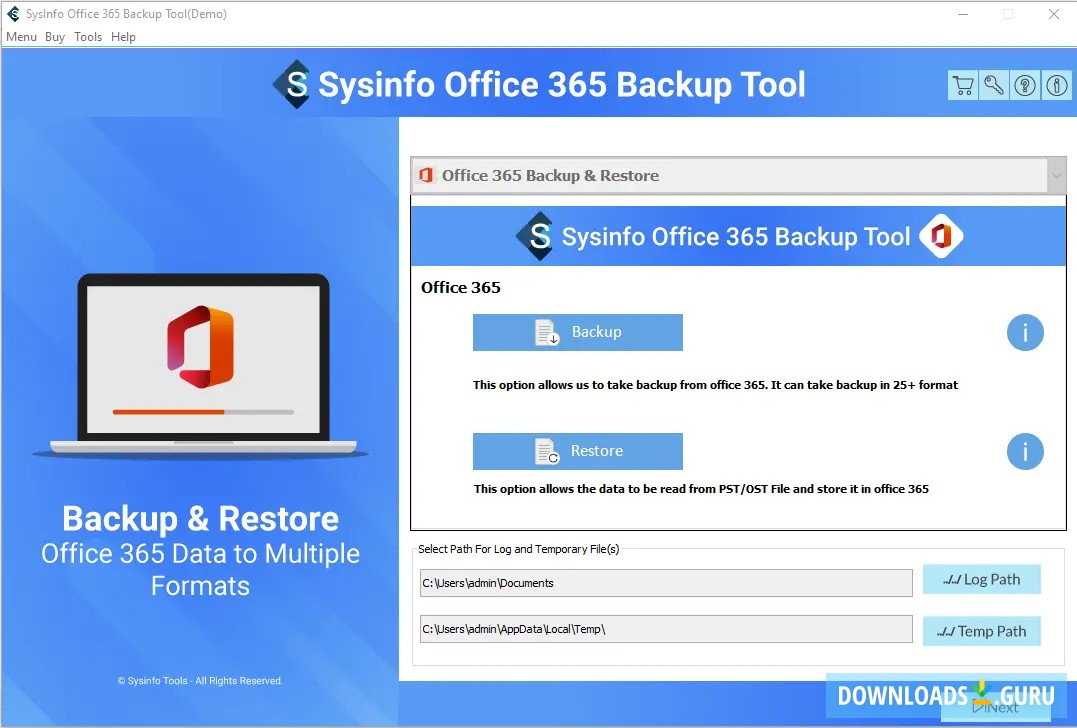 Office 365 Backup Tool