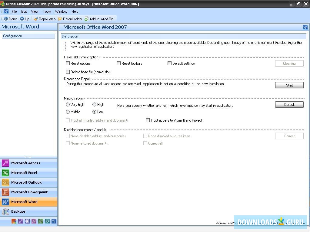 download office cleanup tool