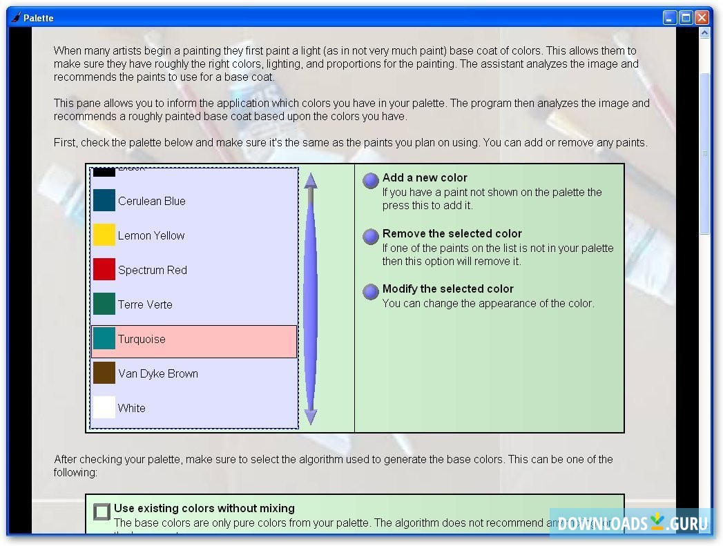 Oil Painting Assistant-Choosing colors