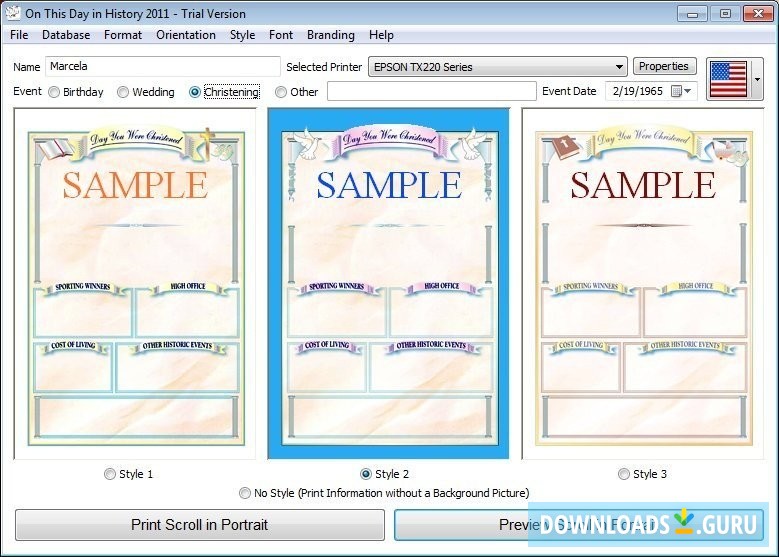 On This Day in History - Pastello Plug-In