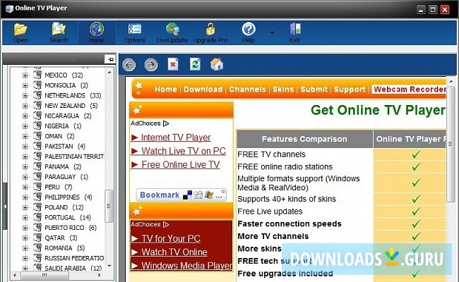 Download Online Tv Player For Windows 1087 Latest Version