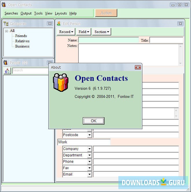 open source windows vcard editor