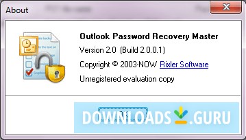 Outlook Password Recovery Master