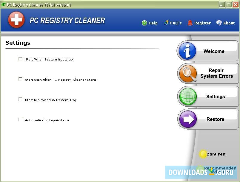 pc registry repair free download