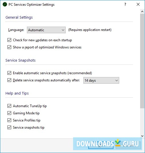 PC Services Optimizer