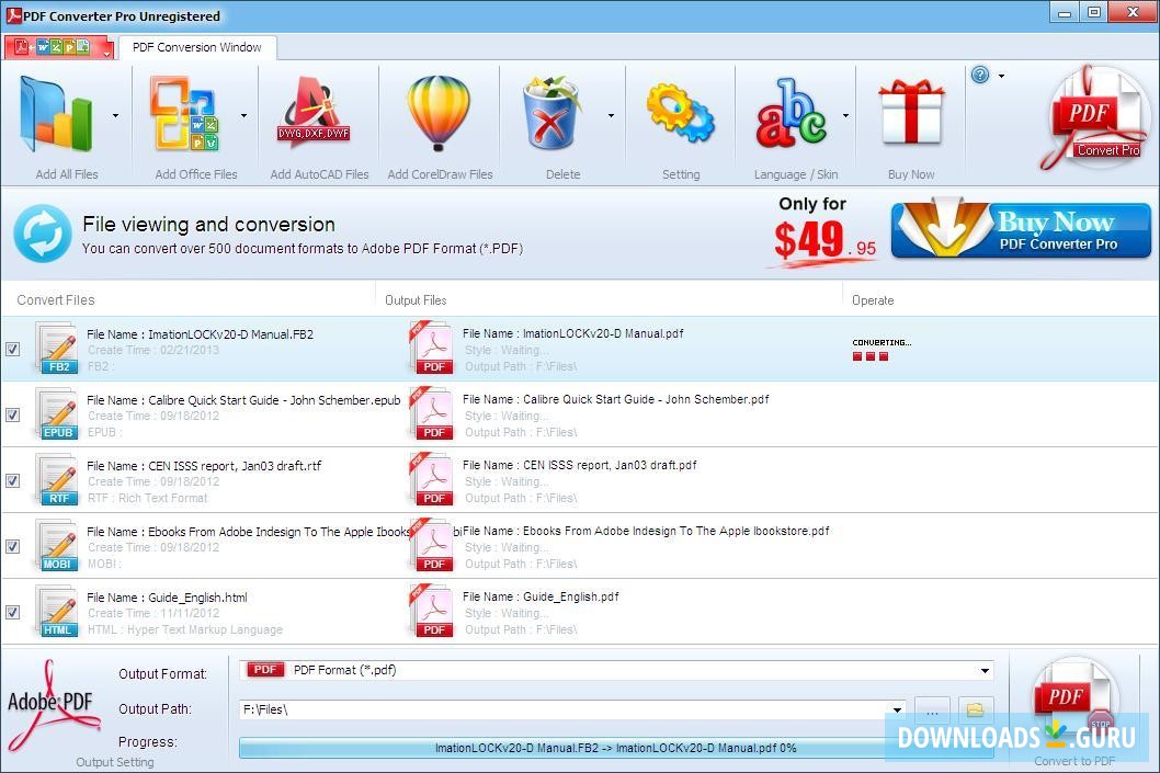Conversion in Progress