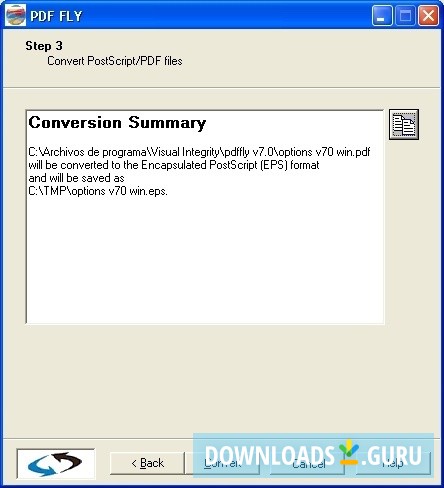 Step 3. Conversion Summary