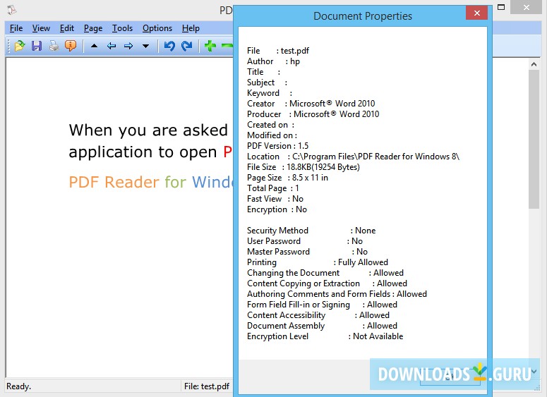 PDF Reader for Windows 8