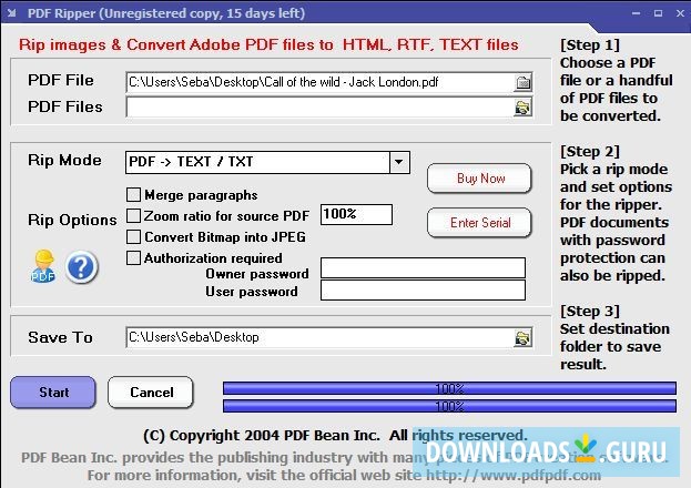 PDF Ripper