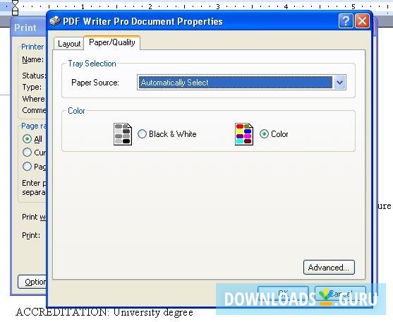 download document writer