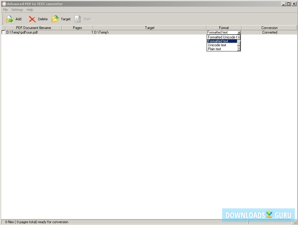 PDF to TEXT
