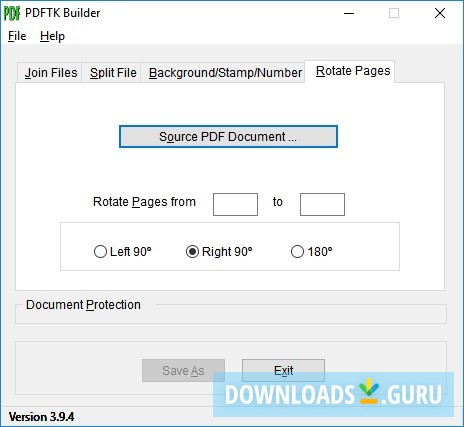 pdftk rotate pdf pages
