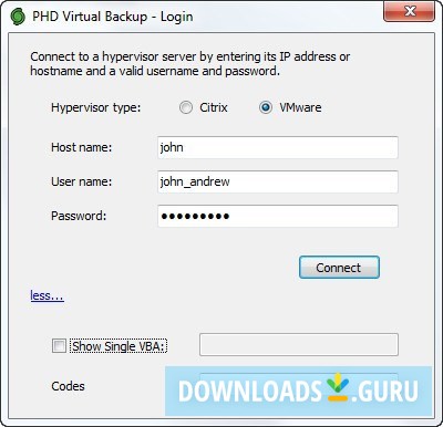 PHD Virtual Backup