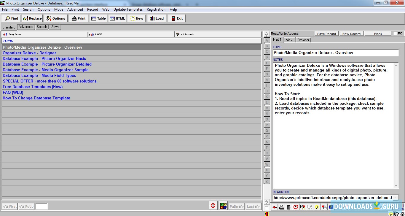 PHOTO ORGANIZER DELUXE