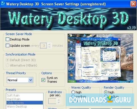 watery desktop 3d full version