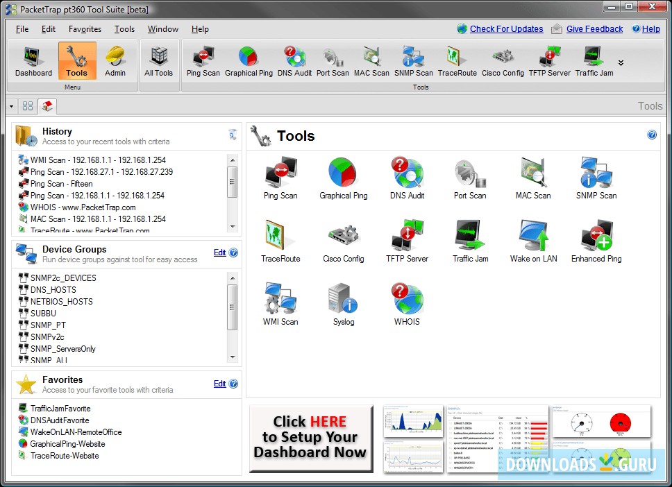 PacketTrap pt360 Tool Suite