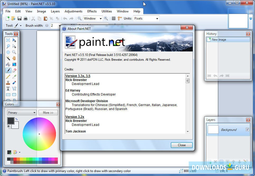 paint net software free download