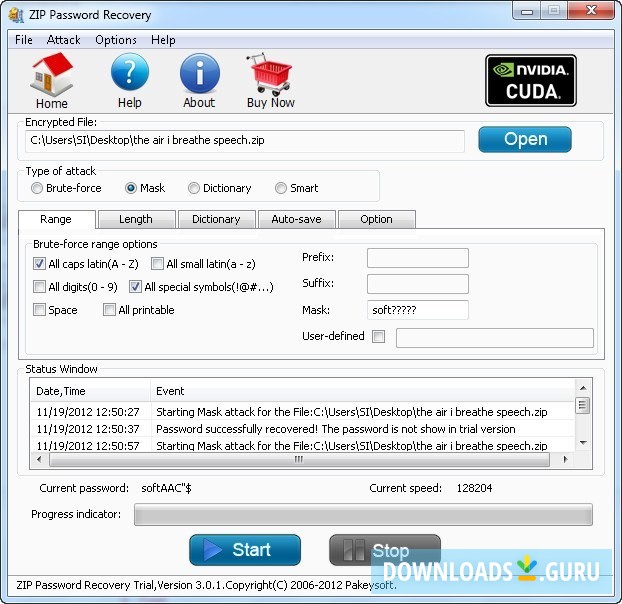 Pakeysoft ZIP Password Recovery