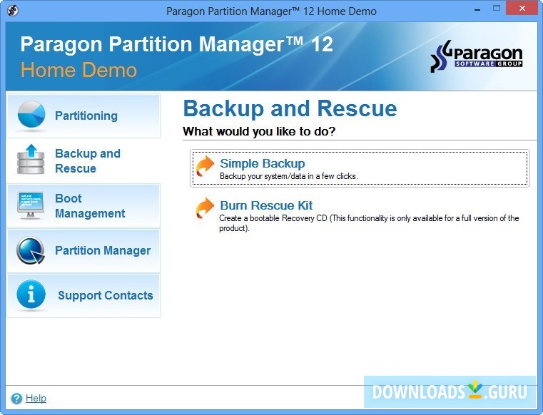 paragon partition manager 8.5