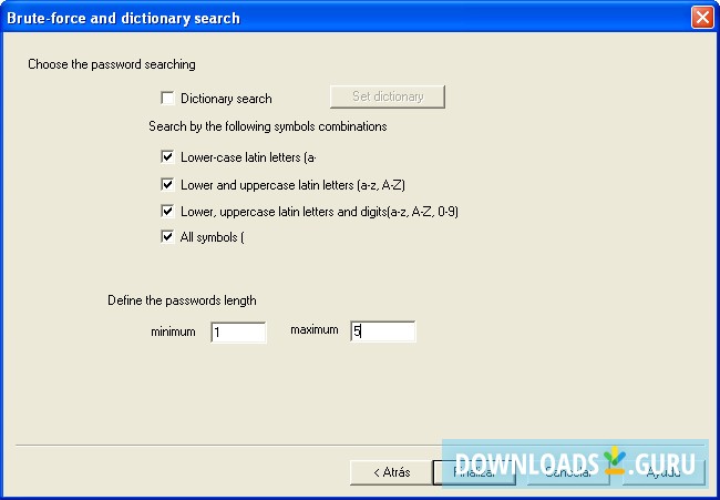 Password Definition Master helps you create the password definitions and dictionary.