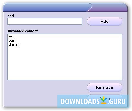 Parental Control-Setting unwanted content