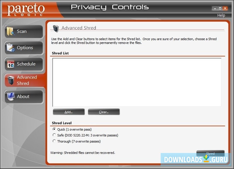 ParetoLogic Privacy Controls