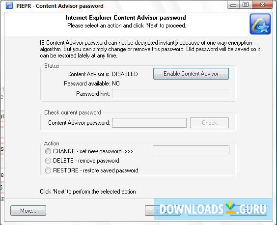 Passcape Internet Explorer Password Recovery