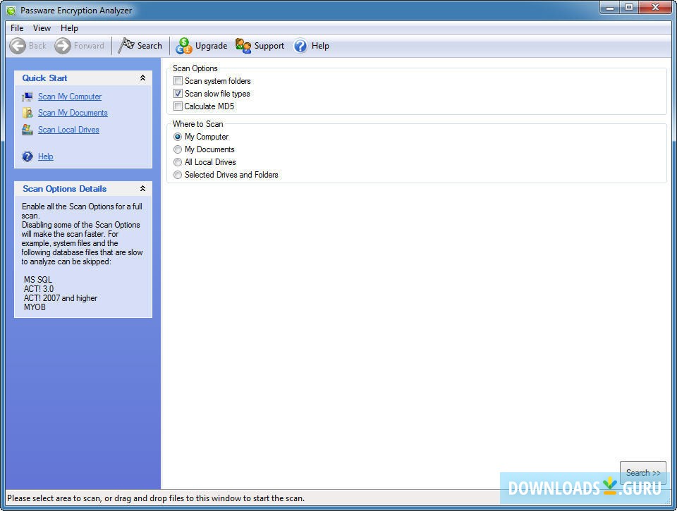 Passware Encryption Analyzer