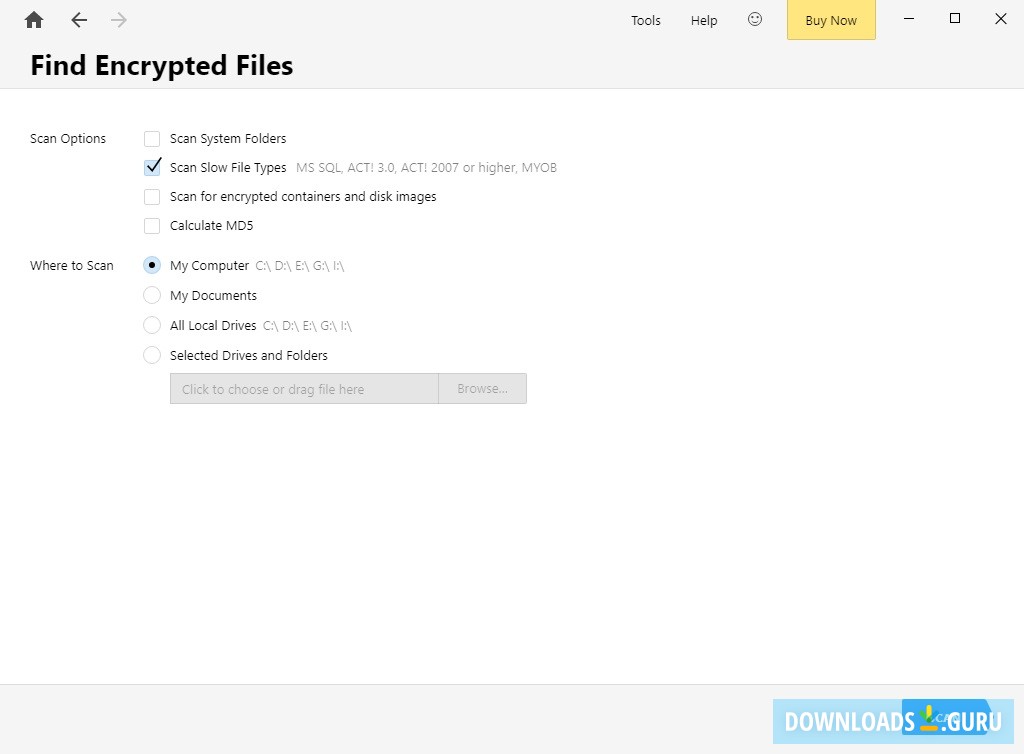 Find Encrypted Files