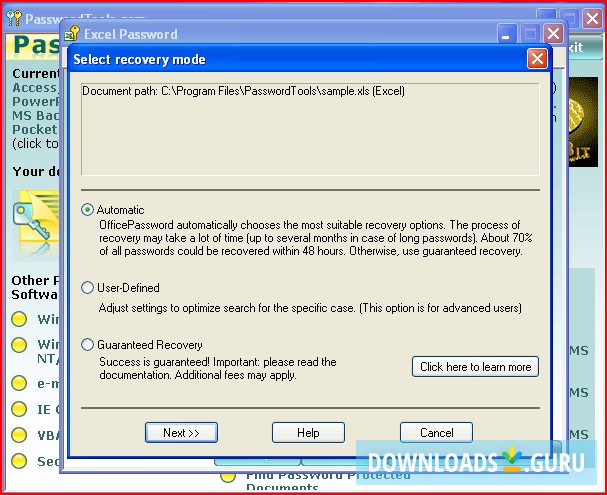 select recovery mode