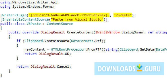 A syntax highlighted code 