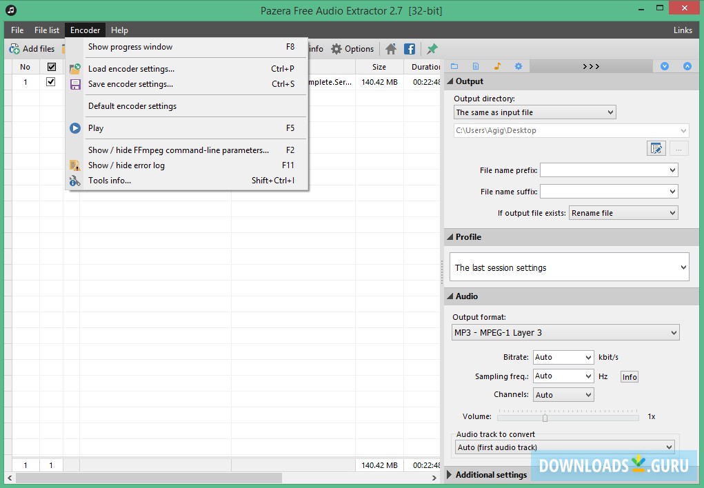 Encoder tab