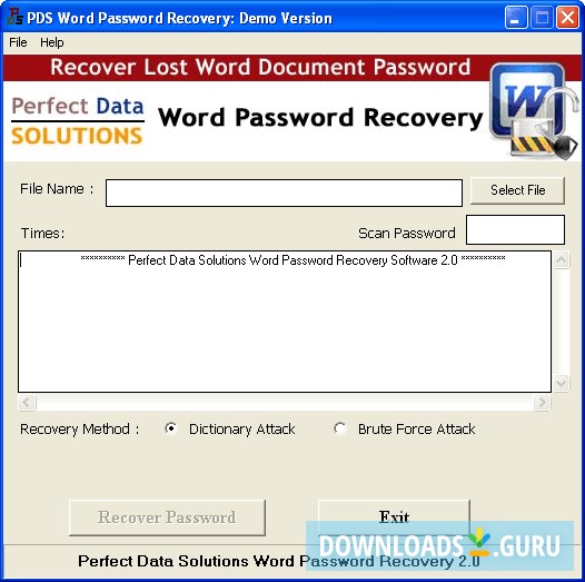 Perfect Data Solutions Word Password Recovery