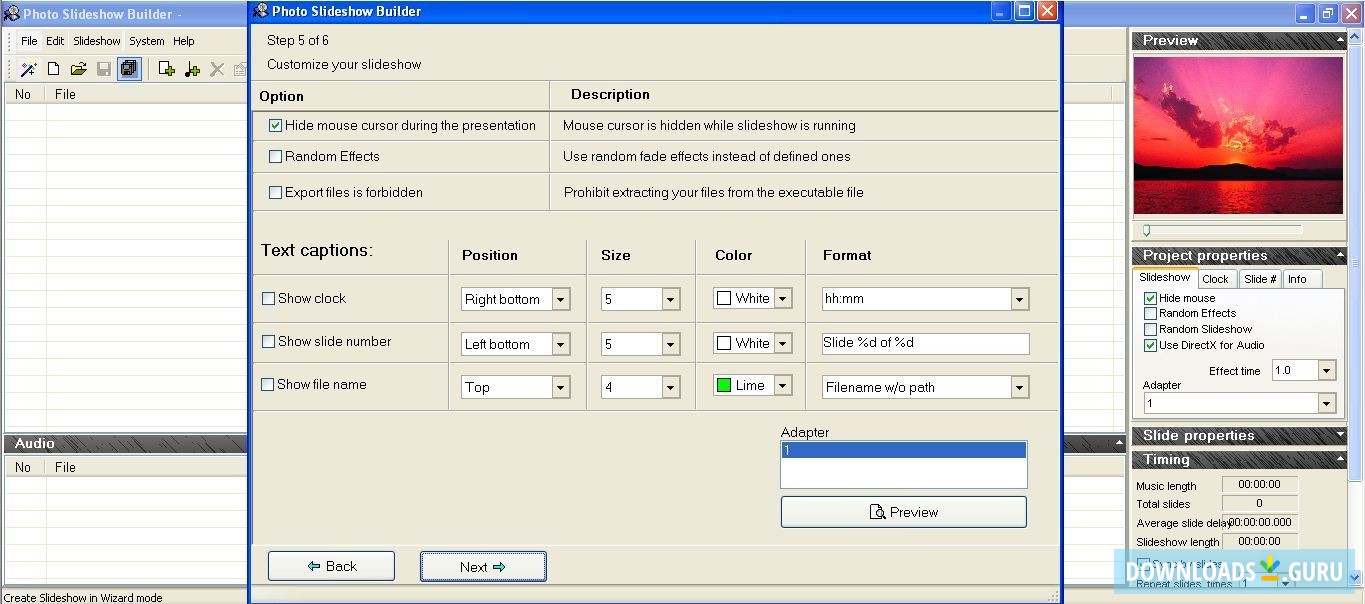 Customize your slideshow