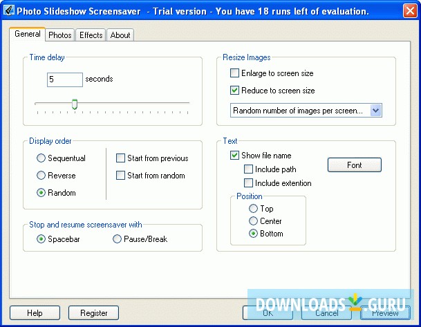 Photo Slideshow Screensaver