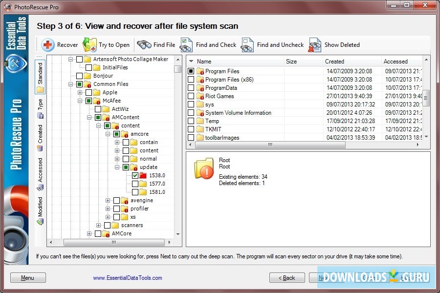 Step 3. View and Recover