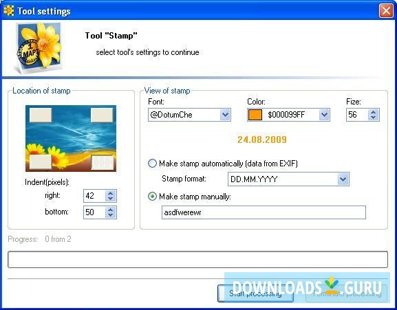 Creating time stamps