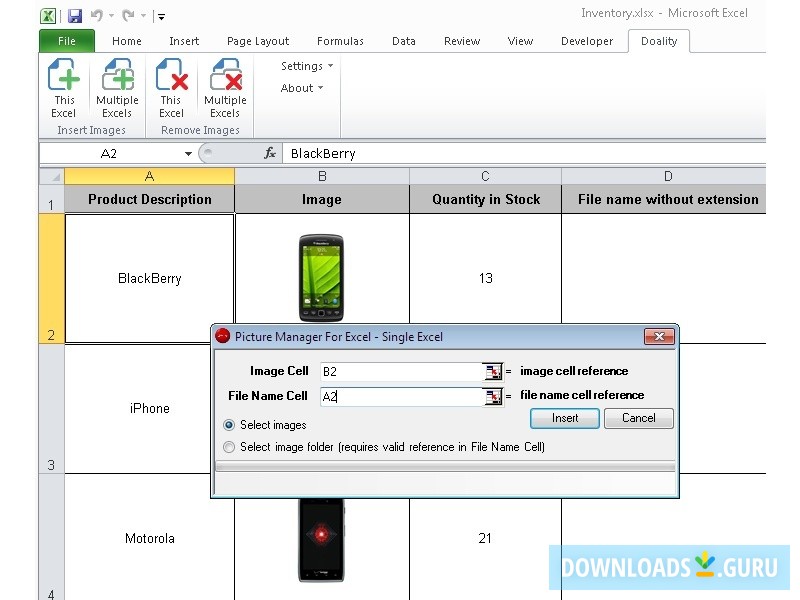 Picture Manager For Excel