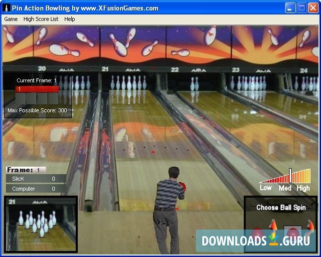 Pin Action Bowling