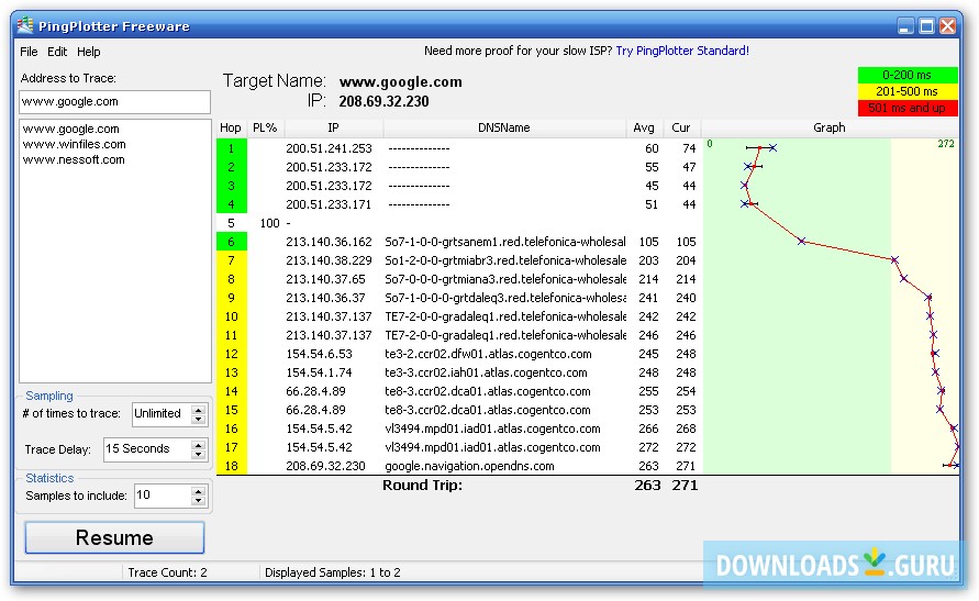 pingplotter update not installing