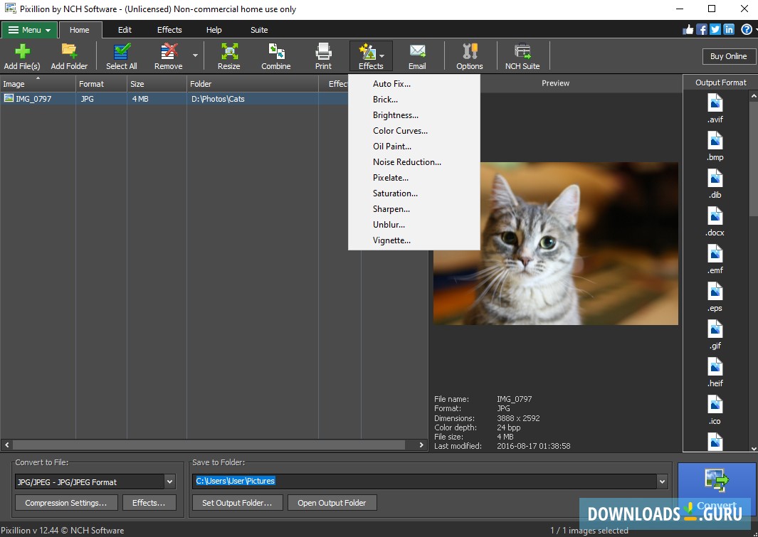 Pixillion Image Converter