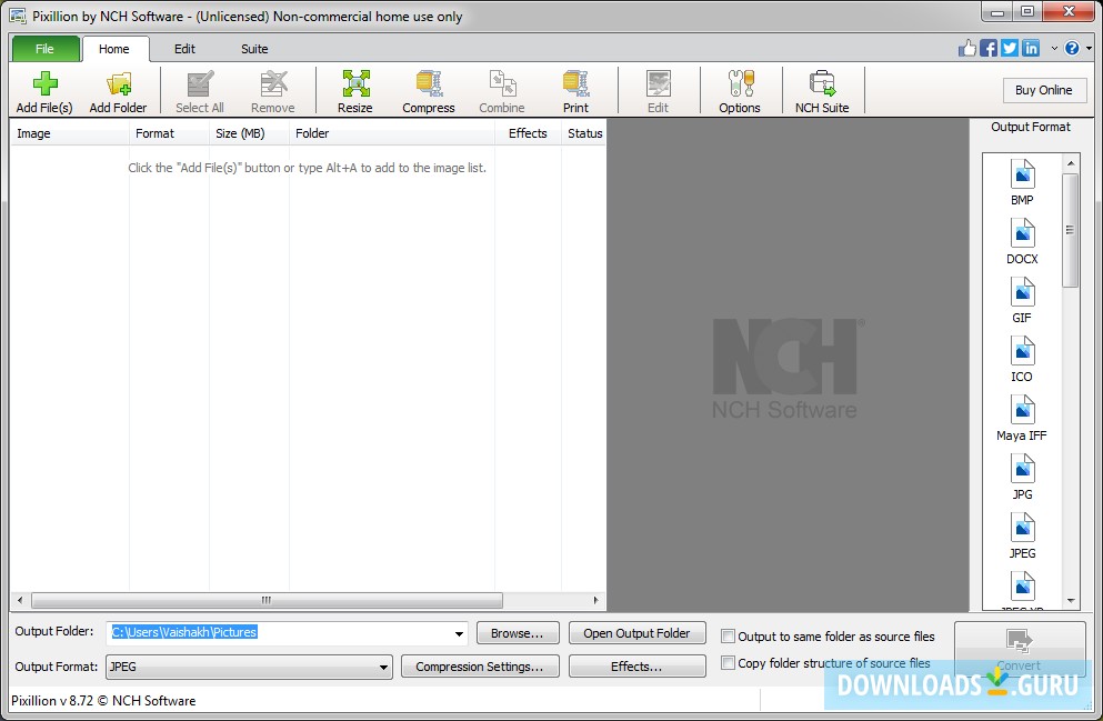 download the new NCH Pixillion Image Converter Plus 11.45
