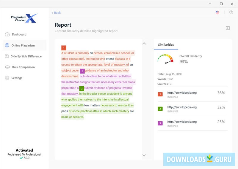 Plagiarism Checker X