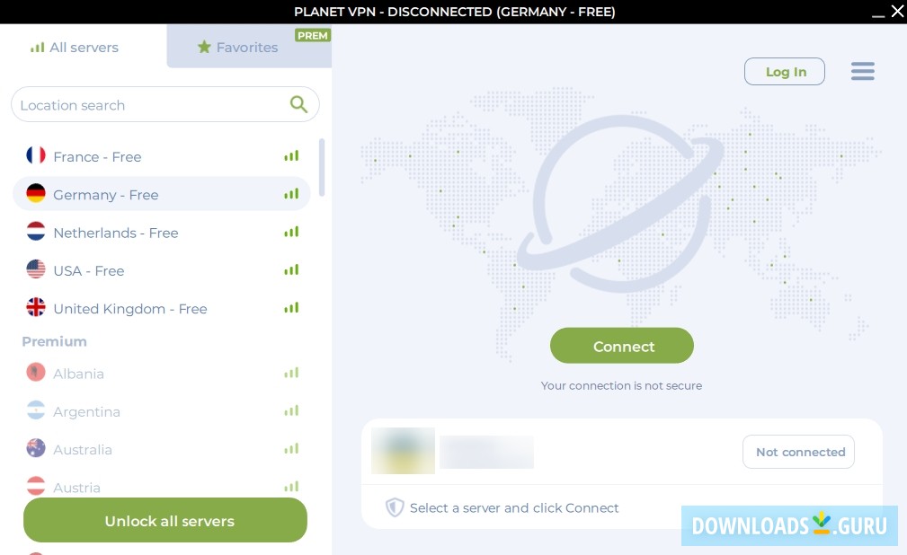 Planet VPN screenshots for PC