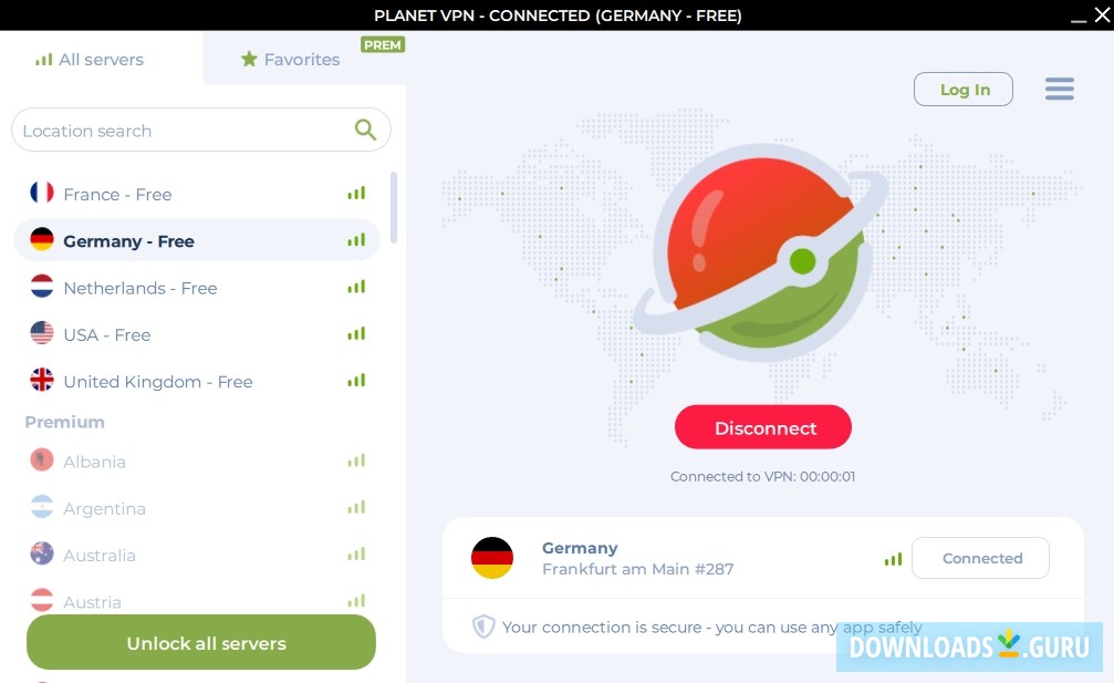 Planet VPN screenshots for PC