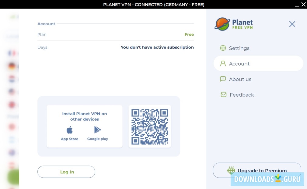 Planet VPN screenshots for PC